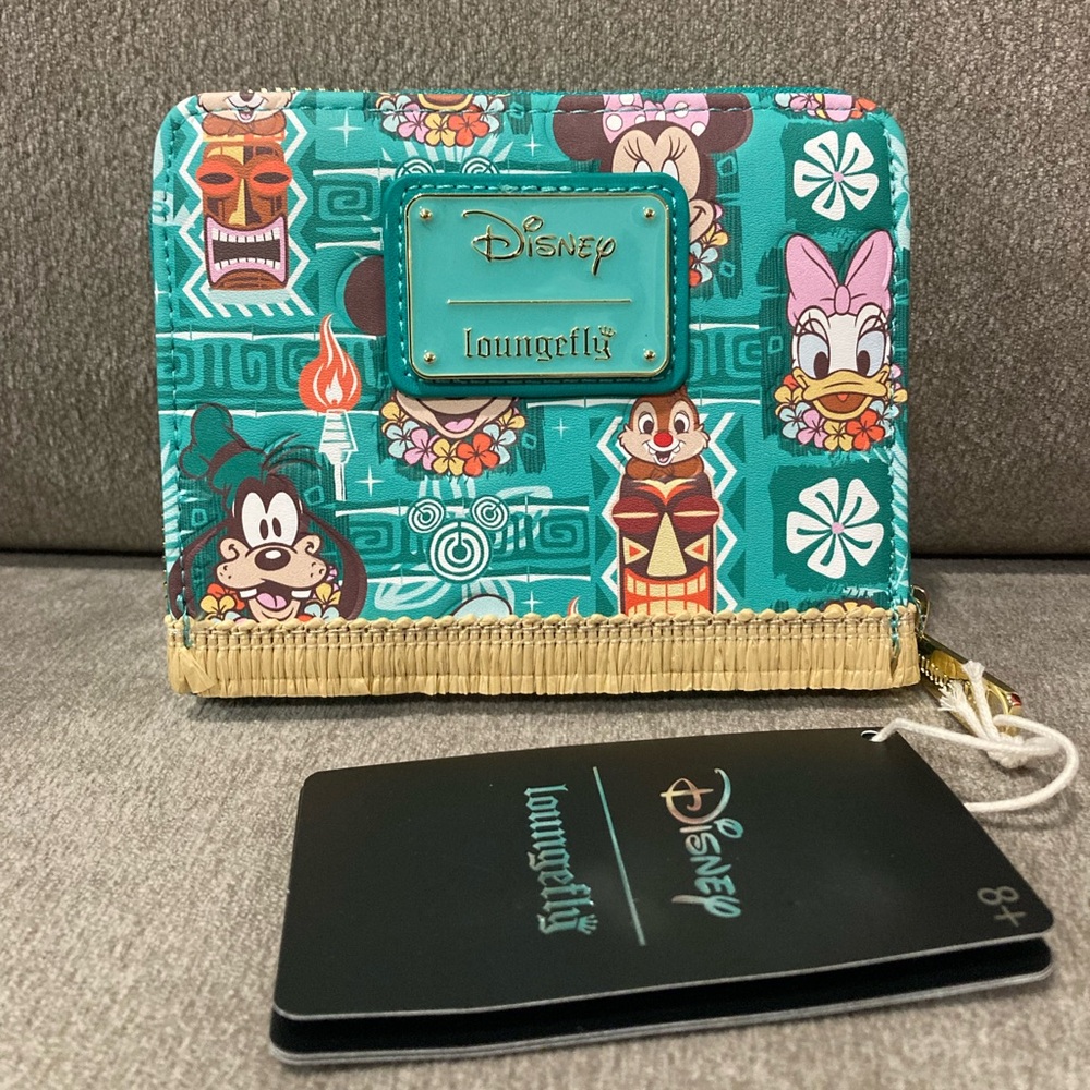 NWT Exclusive Loungefly Disney Mickey and Friends Tiki Wallet